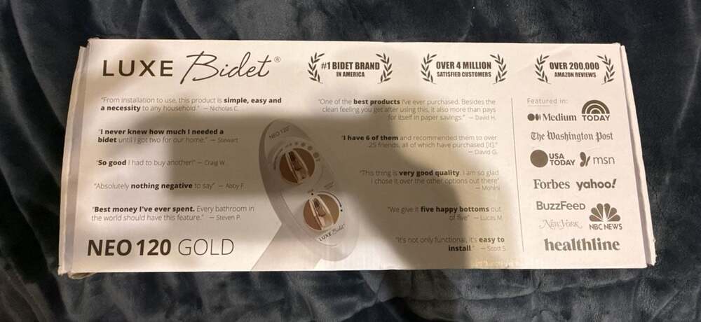 Luxe Bidet Neo 120 Self-Cleaning Toilet Attachment